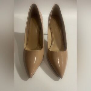 Ann Taylor Nude Patent Leather Heels